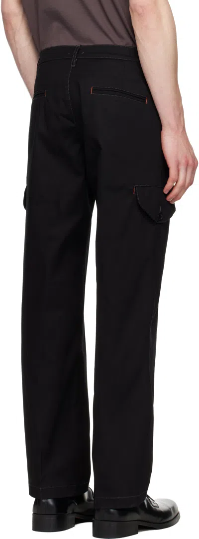 Silas Black Work Trousers In Black