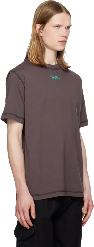 Silas Brown '' Logo T-shirt In Brown