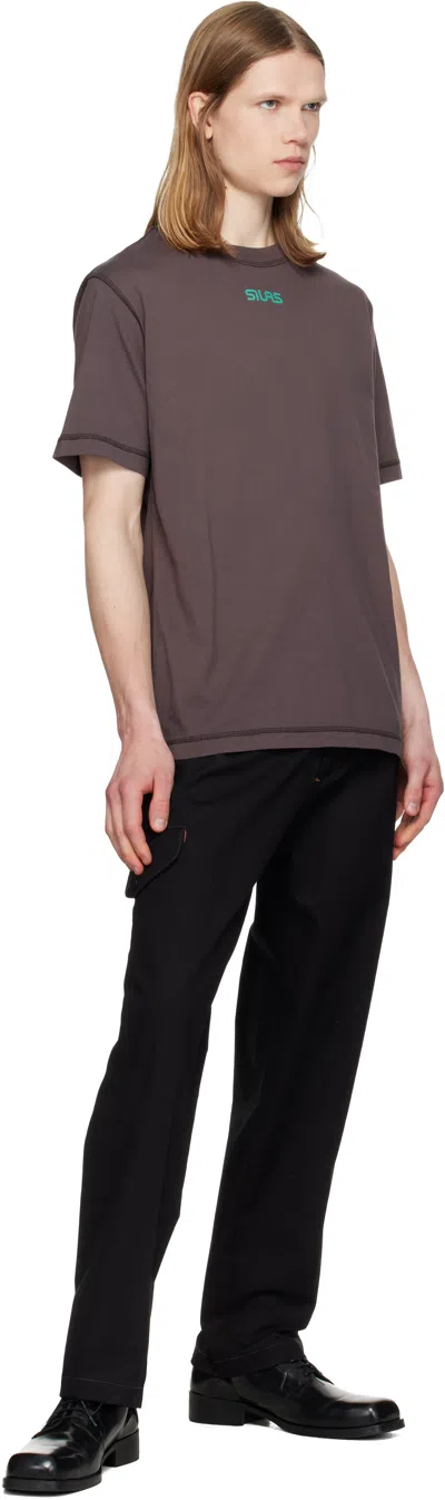 Silas Brown '' Logo T-shirt In Brown
