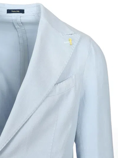 Guarinucci Single-breasted Patch-pocket Blazer In Black