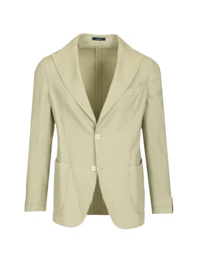 Guarinucci Single-breasted Patch-pocket Blazer In Green