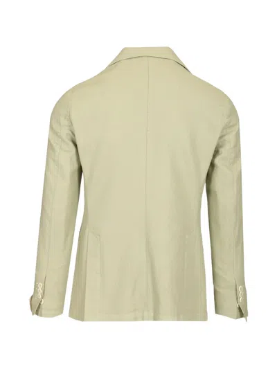 Guarinucci Single-breasted Patch-pocket Blazer In Green