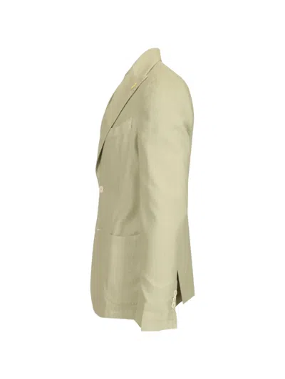 Guarinucci Single-breasted Patch-pocket Blazer In Green