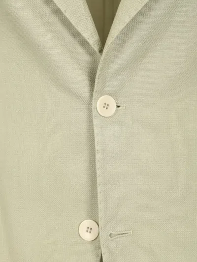 Guarinucci Single-breasted Patch-pocket Blazer In Green