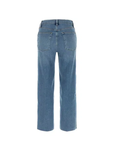 Frame Le Pixie Slim Palazzo High-rise Wide-leg Stretch Jeans In Blue