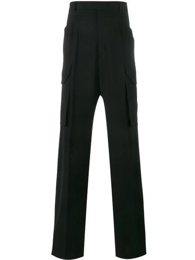 Rick Owens Tailored Cargo Trousers In Black