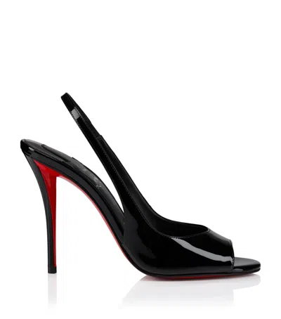 Christian Louboutin Sofia Z 110 Slingback Sandals In Patent Leather In Black