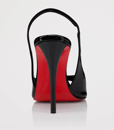 Christian Louboutin Sofia Z 110 Slingback Sandals In Patent Leather In Black