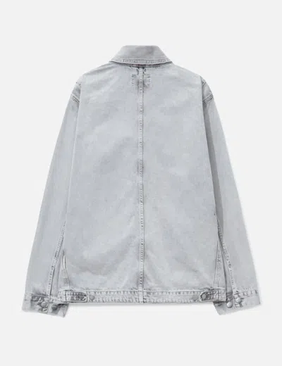 Carhartt Double Layer Front Jacket Collared Design In Gray