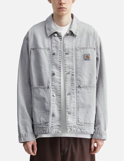 Carhartt Double Layer Front Jacket Collared Design In Gray