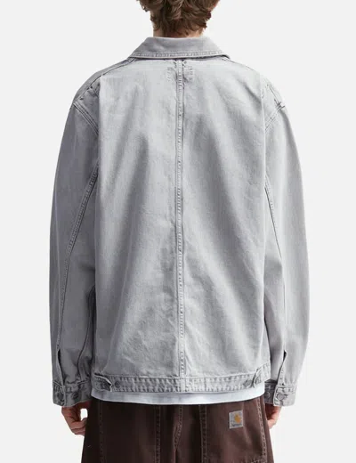 Carhartt Double Layer Front Jacket Collared Design In Gray