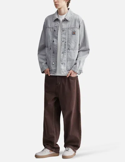 Carhartt Double Layer Front Jacket Collared Design In Gray