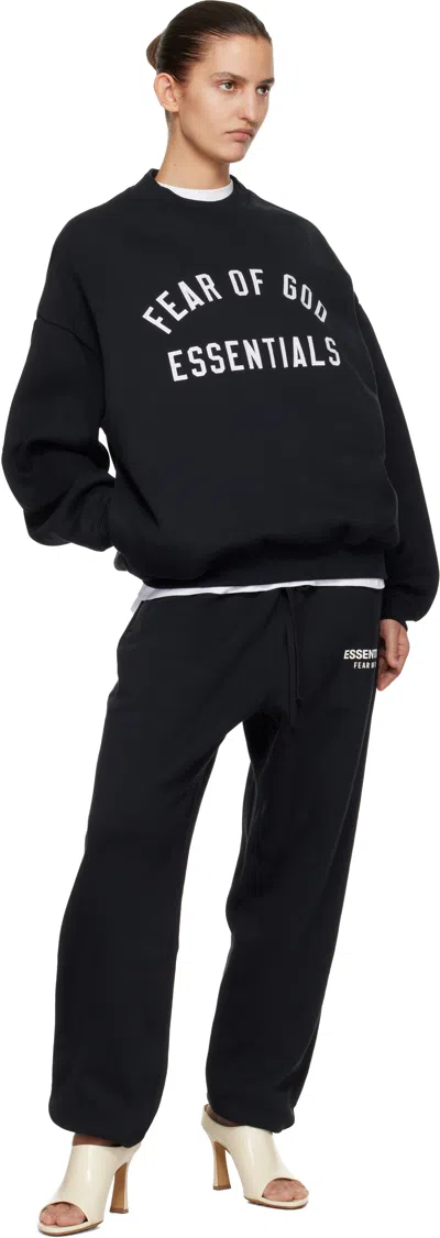 Essentials Black Classic Sweatpants In Black
