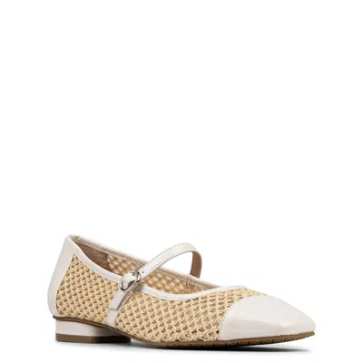 Donald Pliner Ditzy Mary Jane Ballet Flat In White