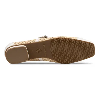Donald Pliner Ditzy Mary Jane Ballet Flat In White