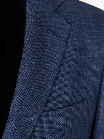 Scabal® Kenton Single-breasted Jacket In Blue