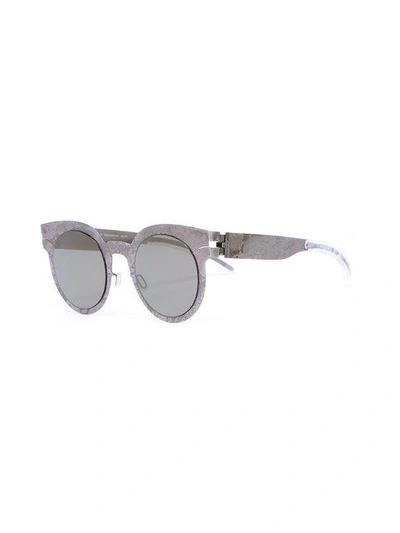 Shop Mykita X Maison Margiela Sunglasses In Grey