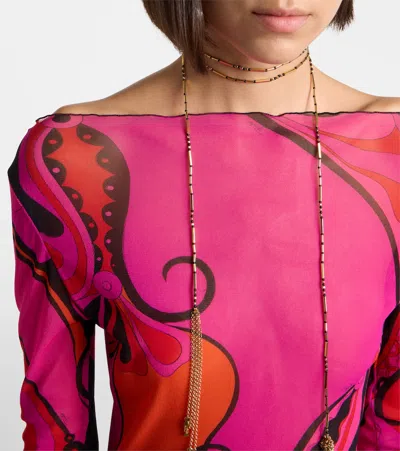 Pucci Elegant Mini Dress For Women In Pink