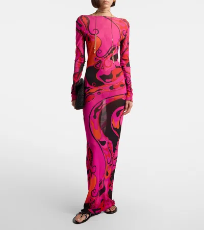 Pucci Elegant Mini Dress For Women In Pink