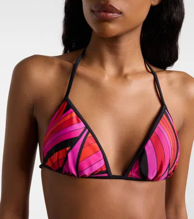 Pucci Iride Bikini Top In Multi