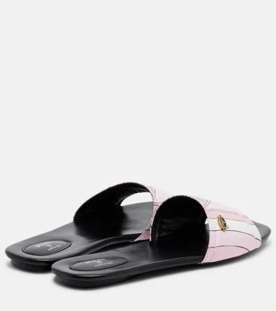 Pucci Yummy Iride Twill Slides In Multi