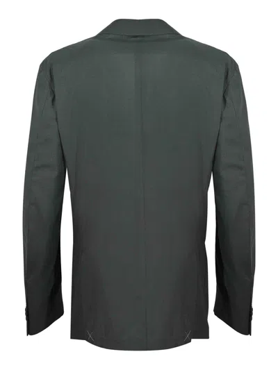 Corneliani Single-breasted Blazer In Green