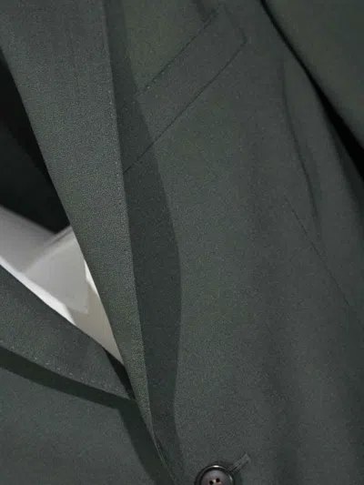 Corneliani Single-breasted Blazer In Green