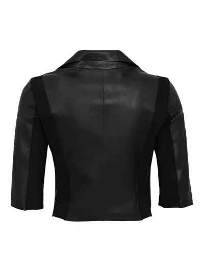 Leather Authority Coco Jacket In Black Leather In Black