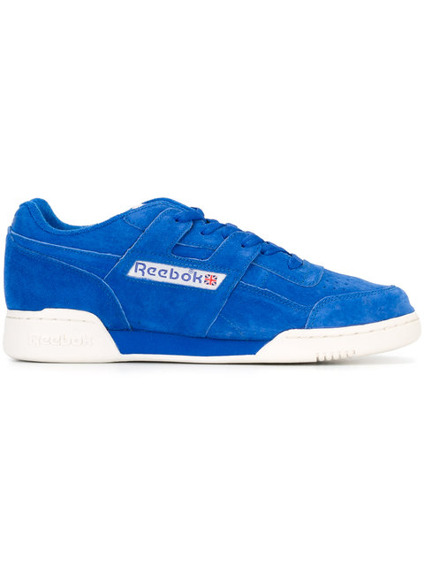 reebok workout blue suede