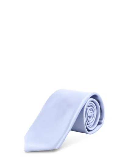 Kiton Silk Tie In Blue