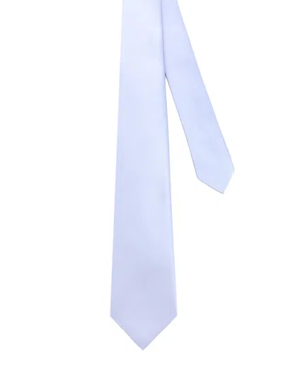 Kiton Silk Tie In Blue