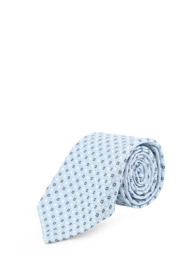 Kiton Silk Tie In Blue