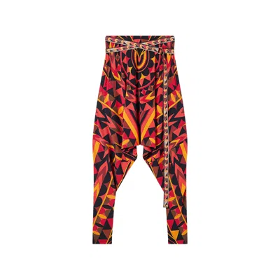 Pucci Manuba Print Pants In Red