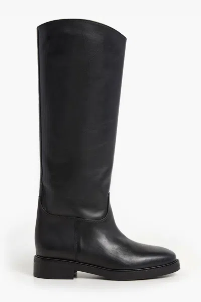Flattered Florentine Tall Leather Boot In Black