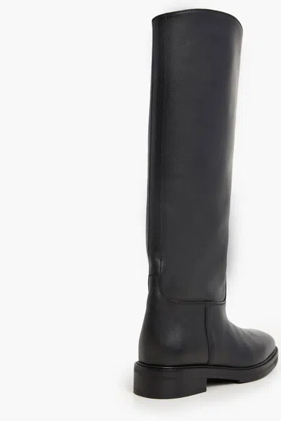 Flattered Florentine Tall Leather Boot In Black