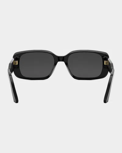 Dior Signature S1 Rectangular Sunglasses In Black