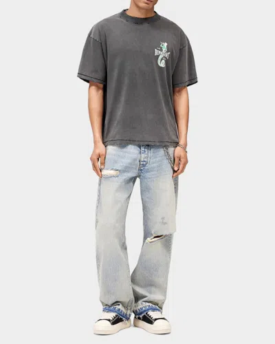 Represent Dark Grey Graphic T-shirt In Gray