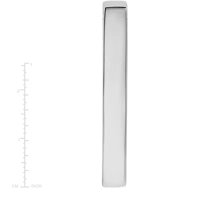 Silpada Unscripted' Vertical Bar Charm In Sterling Silver, 1.5" In Gray