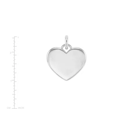Silpada Words Of The Heart' Charm In Sterling Silver In Gray