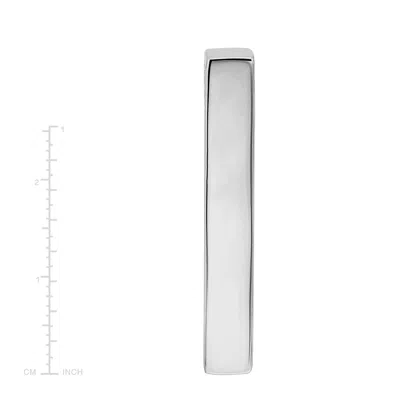 Silpada Unscripted' Vertical Bar Charm In Sterling Silver, 1.5" In Gray
