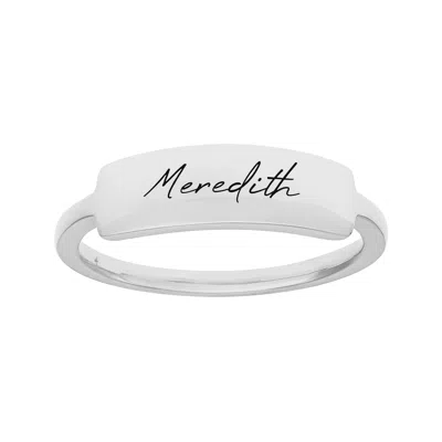 Silpada Caption This' Ring In Sterling Silver In Gray