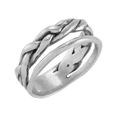 Silpada Discovering' Sterling Silver Ring In White