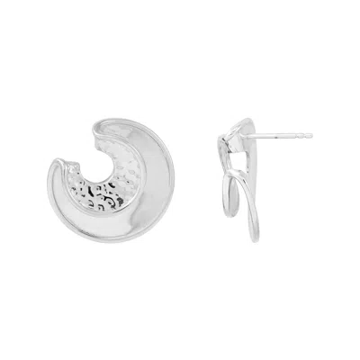 Silpada Uplift' Sterling Silver Stud Earrings In White