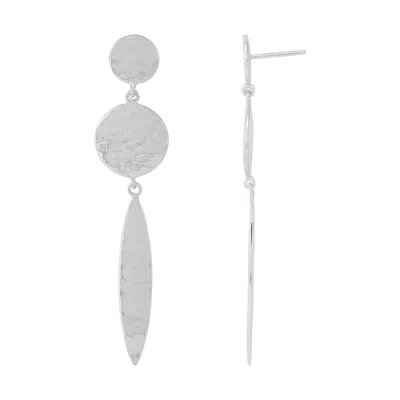 Silpada Dainted Dances' Sterling Silver Drop Earrings In White