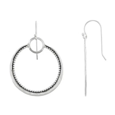 Silpada Chances' Sterling Silver Drop Earrings In White