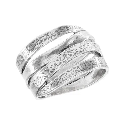 Silpada Keep It Real' Sterling Silver Ring In White