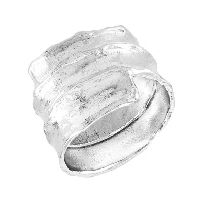 Silpada Forever Connected' Sterling Silver Ring In White