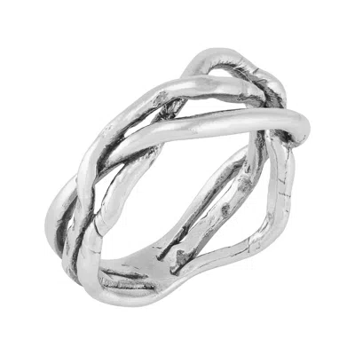 Silpada Always Intertwined' Sterling Silver Ring In White