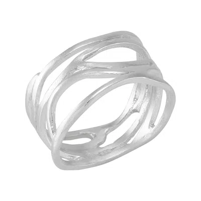 Silpada Labyrinth' Sterling Silver Ring In White