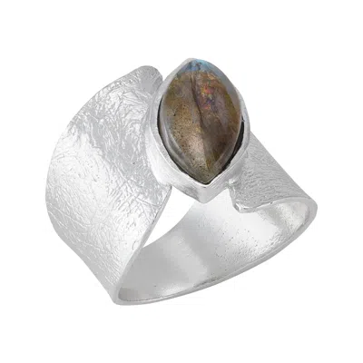 Silpada Greenery' Sterling Silver Labradorite Ring In Multi